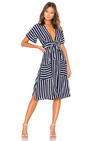 short sleeve ruched midi dress Textured Puff Short Sleeve Ruched Midi A-Line Dress Raised Fabric Cinched Waist and Casual-Chic Design, Red / XS