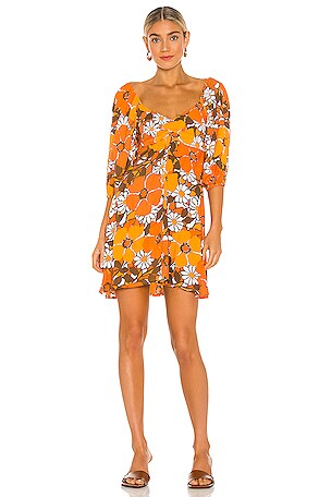 open lace back dress Faithfull the Brand