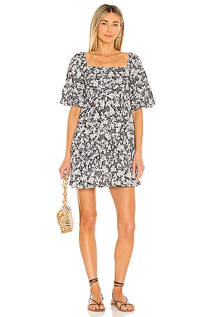 knee length dresses for ladies Faithfull The Brand Women's Aya Mini Dress  Saint Bernard