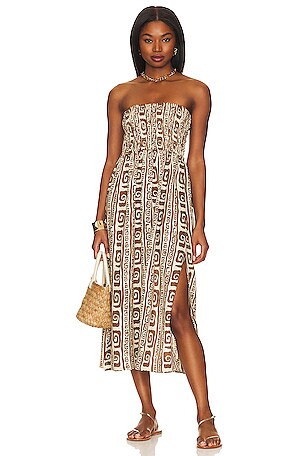 Faithfull the brand majorelle midi dress hotsell