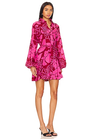 FAITHFULL THE BRAND Rae Mini Dress in Pink