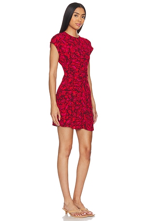 FAITHFULL THE BRAND Celestina Mini Dress in Red