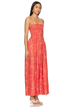 FAITHFULL THE BRAND Tergu Maxi Dress in Red