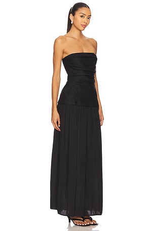 FAITHFULL THE BRAND Hedy Maxi Dress in Black