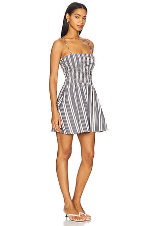 FAITHFULL THE BRAND Corah Mini Dress in Navy