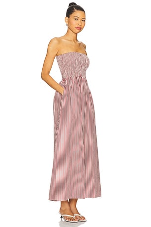 FAITHFULL THE BRAND Sanya Maxi Dress in Red