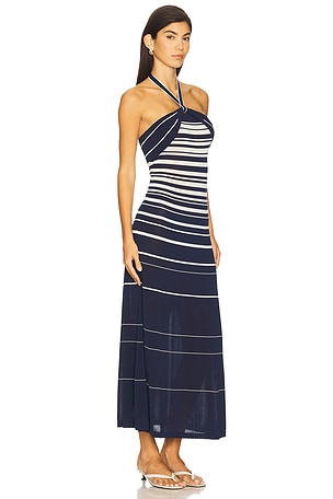 FAITHFULL THE BRAND Axel Maxi Dress in Navy