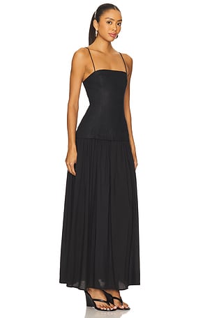 FAITHFULL THE BRAND Lenise Maxi Dress in Black