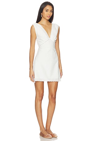 FAITHFULL THE BRAND Luna Mini Dress in White