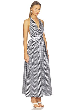 FAITHFULL THE BRAND Lido Maxi Dress in Black,White