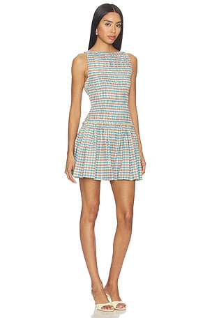 FAITHFULL Gala Mini Dress in Blue