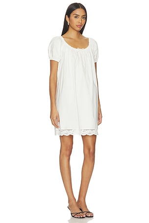 FAITHFULL Conca Mini Dress in Ivory