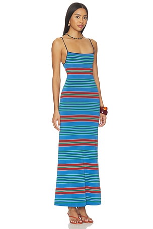 FAITHFULL Lucy Maxi Dress in Blue