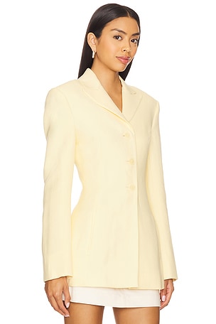 FAITHFULL THE BRAND Deni Blazer in Yellow