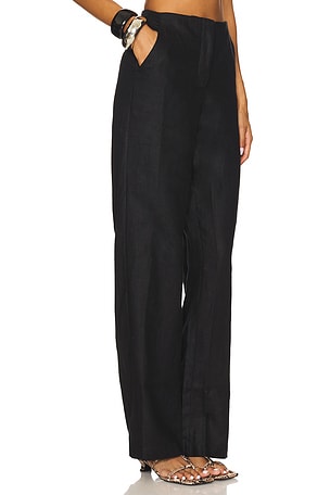 FAITHFULL THE BRAND Sanne Pant in Black