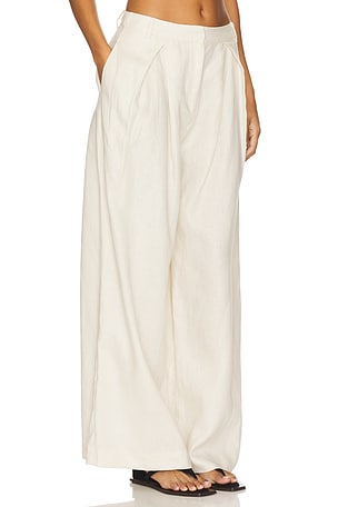 FAITHFULL THE BRAND Sofia Trouser in Ivory