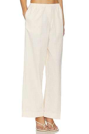 FAITHFULL THE BRAND Paloma Pant in Yellow,White