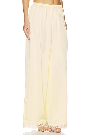 FAITHFULL THE BRAND Adnina Pant in Yellow. Size XS. Also