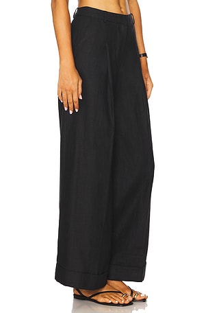 FAITHFULL THE BRAND Clove Trouser in Black
