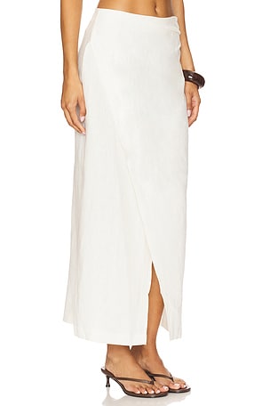 FAITHFULL THE BRAND Suis Skirt in White