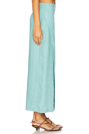 FAITHFULL THE BRAND Suis Skirt in Blue