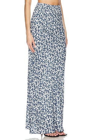 FAITHFULL THE BRAND Menton Maxi Skirt in Blue