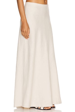 FAITHFULL THE BRAND Antibes Maxi Skirt in Ivory