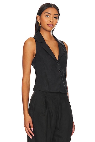 FAITHFULL THE BRAND Gabriel Top in Black