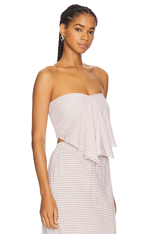 FAITHFULL THE BRAND Emalee Strapless Top in Pink