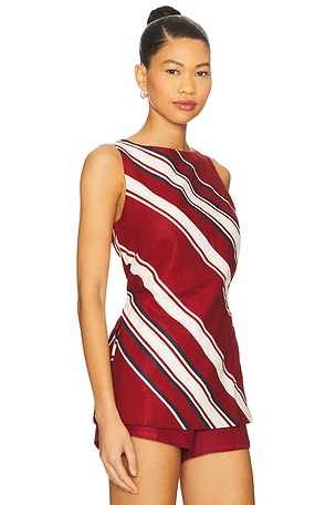 FAITHFULL THE BRAND Miel Tunic Top in Red