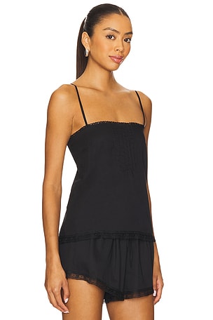 FAITHFULL THE BRAND Denise Top in Black. Size XL. Also