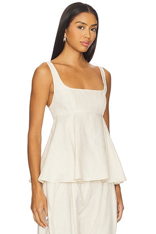 FAITHFULL THE BRAND Ellie Top in Ivory