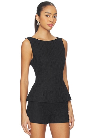 FAITHFULL THE BRAND Olivia Top in Black