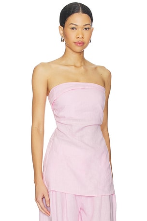 Faithfull the brand boe tunic top en color rosado