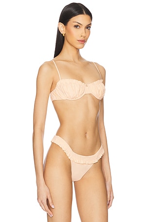 FAITHFULL THE BRAND Esterel Bikini Top in Cream