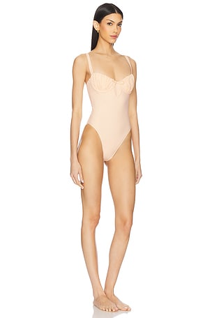 FAITHFULL THE BRAND Dinard One Piece in Cream