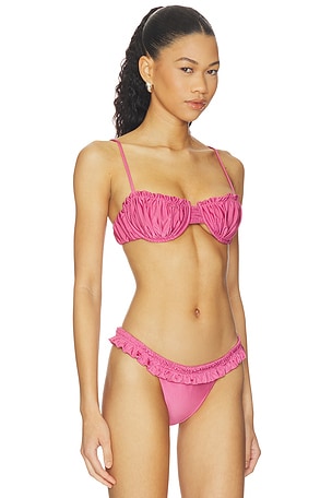 FAITHFULL Esterel Bikini Top in Pink