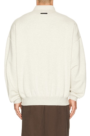 Fear of god essentials sudadera polo sigN/Ature en color gris claro
