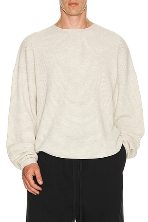 Signature Waffle 90's Crewneck Sweater Fear of God ESSENTIALS