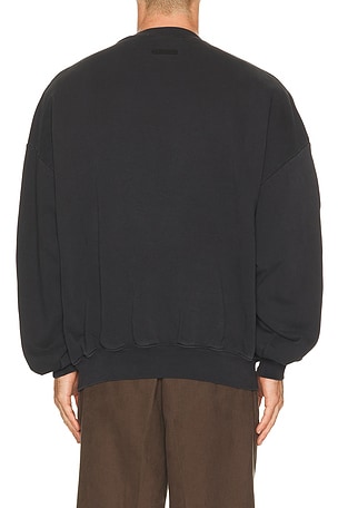 Fear of God ESSENTIALS Training 90's Crewneck Sweatshirt in Black