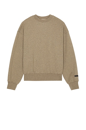 Fear of God ESSENTIALS Classic Fit Fleece Crew Neck Sweatshirt in Neutral