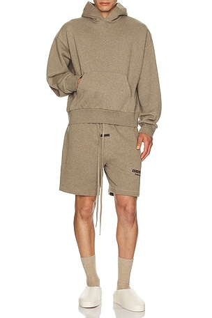 Fear of God ESSENTIALS Classic Fit Fleece Hoodie in Neutral