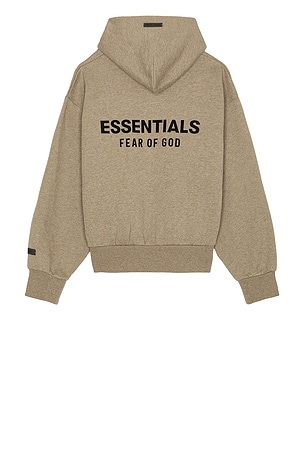 Classic Fit Fleece Zip Up Hoodie Fear of God ESSENTIALS