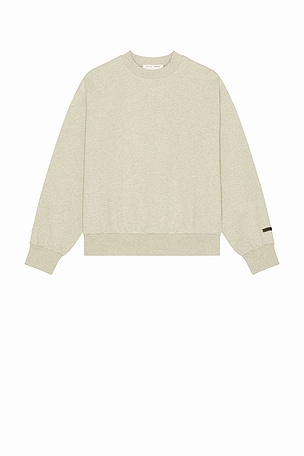 Fear of God ESSENTIALS Classic Fit Fleece Crewneck in Grey