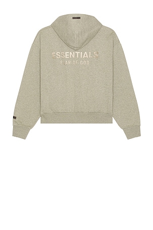 Classic Fit Fleece Zip-Up Hoodie Fear of God ESSENTIALS