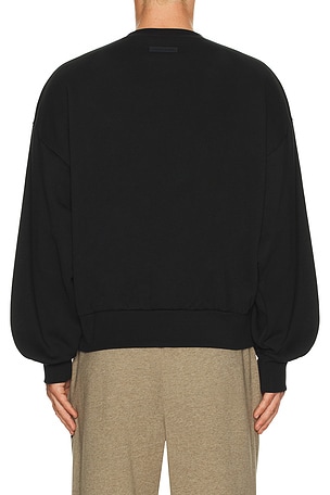 Fear of God ESSENTIALS Classic Crewneck Sweatshirt in Black