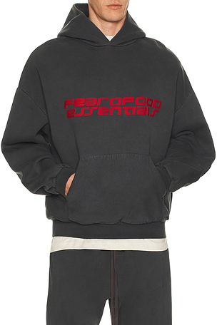 Fear of God ESSENTIALS 90'S Hoodie in Charcoal