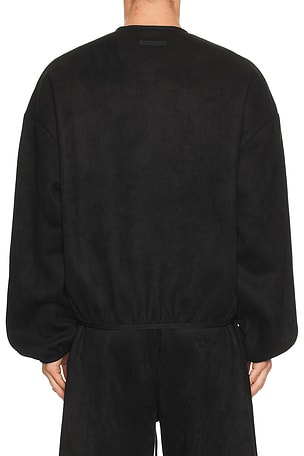 Fear of God ESSENTIALS Modern Crewneck Sweatshirt in Black