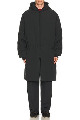 Fear of God ESSENTIALS Hooded Parka in Black