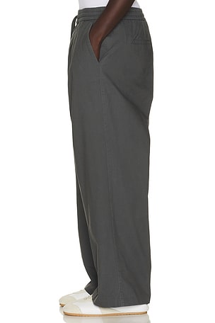 Fear of God ESSENTIALS Pleat Front Drawstring Pant in Grey